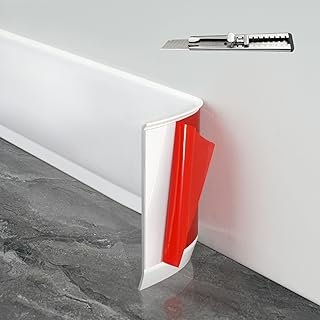 Baseboard Trim, 4 Inch(W) x 40 Feet(L) Flexible Baseboard Molding Trim,S...