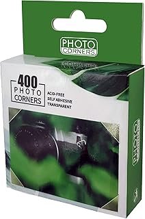 Photo Corners 400 Pcs Clear Self-Adhesive Picture Mounting Corner Sticke...