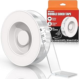 Extra Large Double Sided Tape Heavy Duty Removable 1.18 Inch x 160 Inch,...