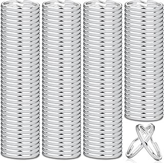 Paxcoo 100 Pack Keyrings, Split Key Rings Bulk for Keychain and Crafts (...