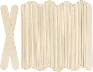 100Pcs Jumbo Wooden Craft Sticks Popsicle Stick 6” Long x 3/4”Wide Treat...