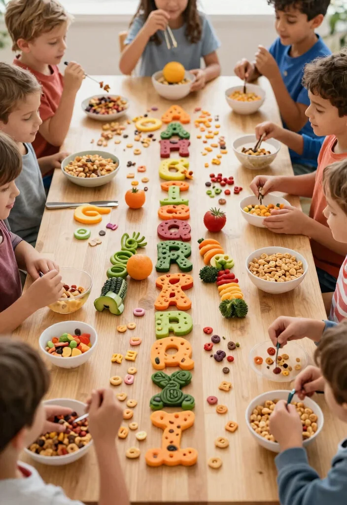 15 Fun Kids Alphabet Crafts DIY to Learn Letters Through Play - 11. Alphabet-themed Snack Time 1