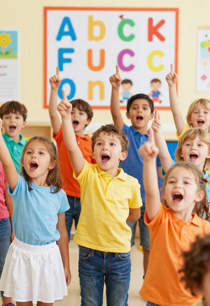 15 Fun Kids Alphabet Crafts DIY to Learn Letters Through Play - 15. Alphabet Song Craft 1