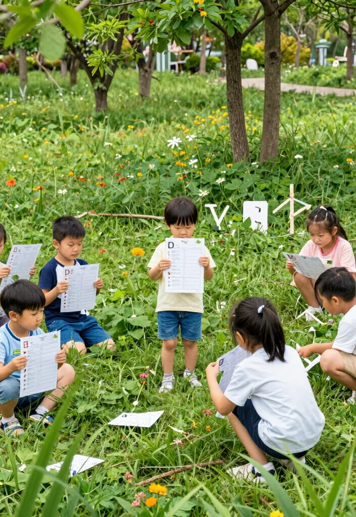 15 Fun Kids Alphabet Crafts DIY to Learn Letters Through Play - 4. Nature Alphabet Hunt 1