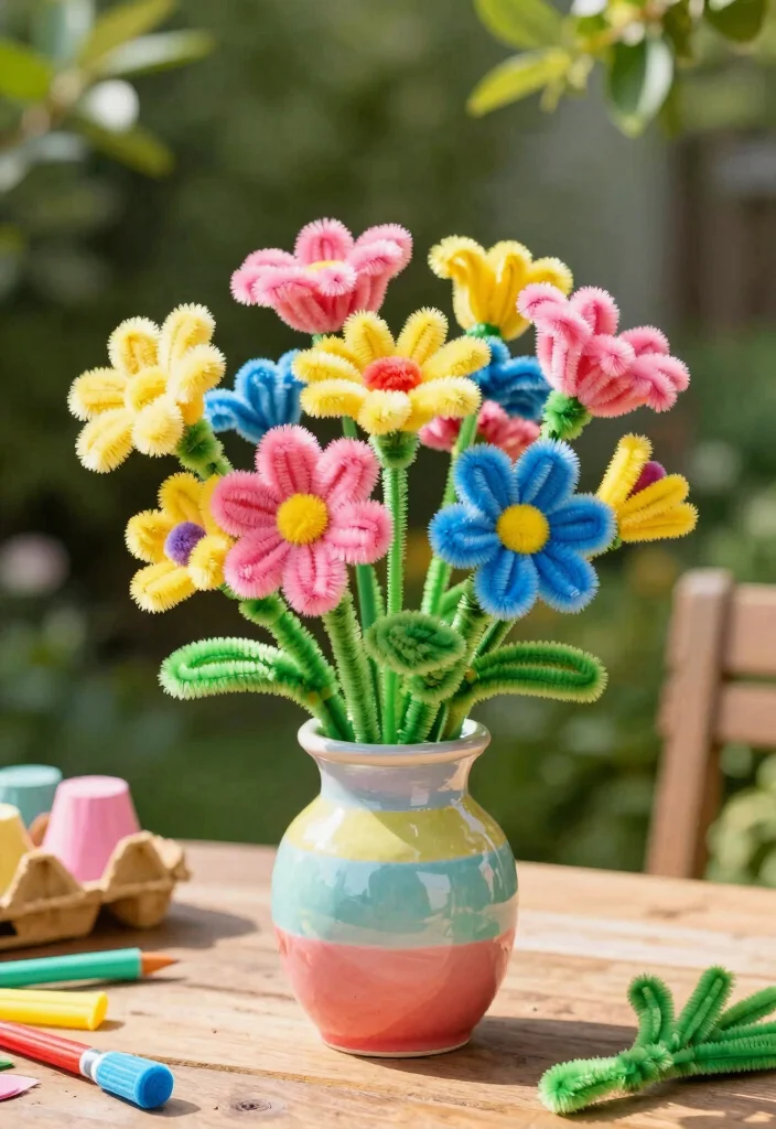 15 Simple Kids Recycling Ideas DIY Using Everyday Waste Materials - 3. Egg Carton Flowers 1