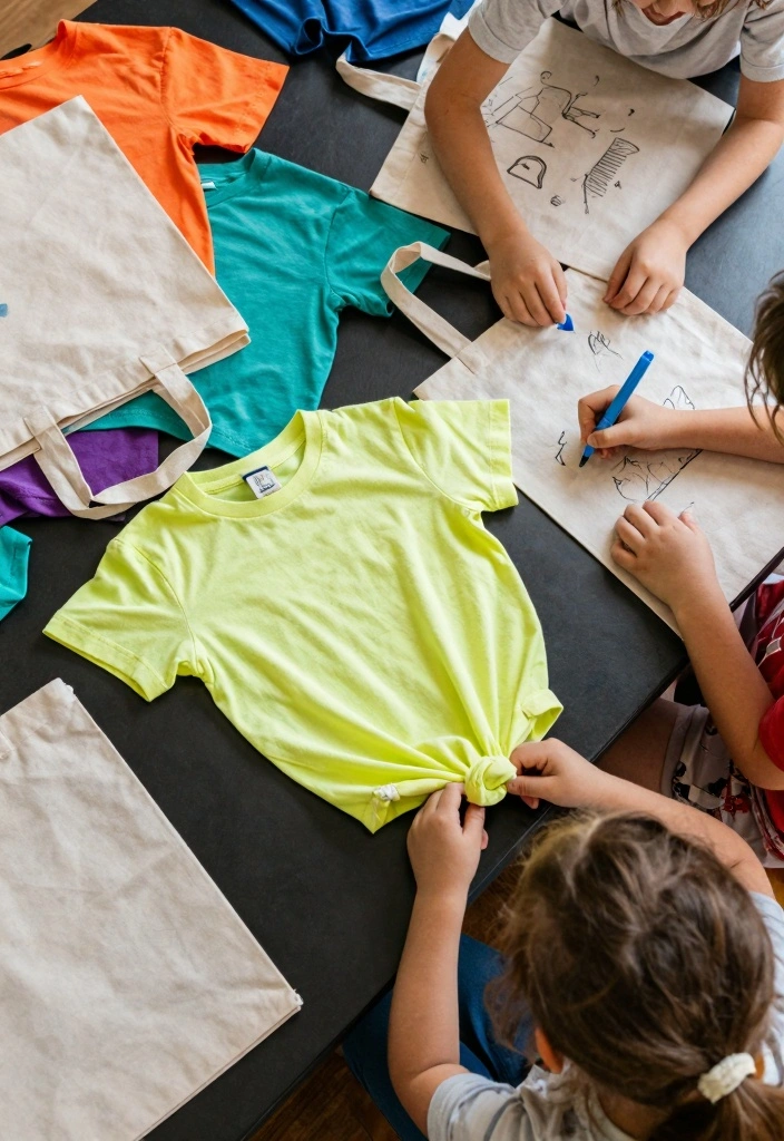 15 Simple Kids Recycling Ideas DIY Using Everyday Waste Materials - 6. T-shirt Tote Bags 1