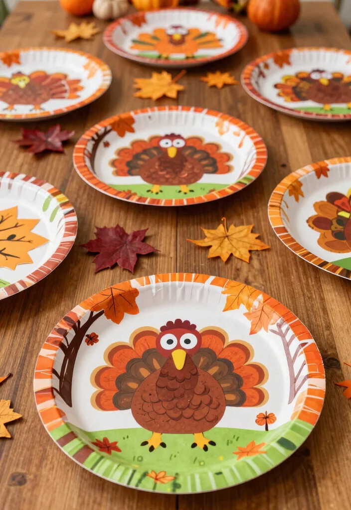 16 Easy Paper Plate Crafts for Kids Perfect for Home and School - 13. Thanksgiving Plate 1
