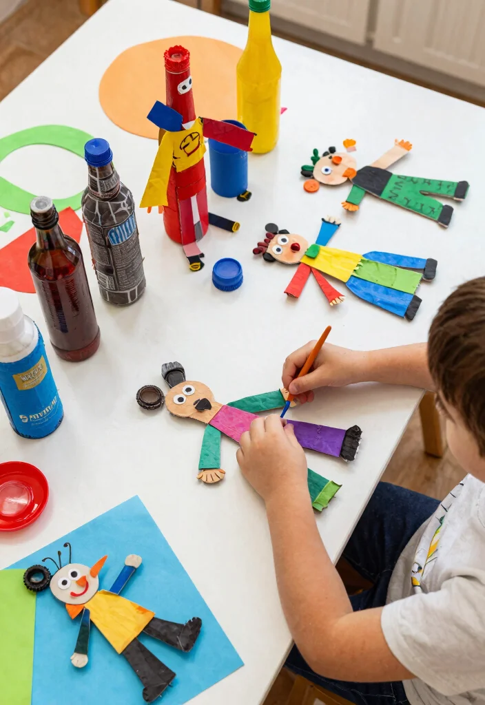 16 Fun Hand Puppets DIY Paper Crafts for Kids to Make at Home - 11. Recycled Craft Puppets 1