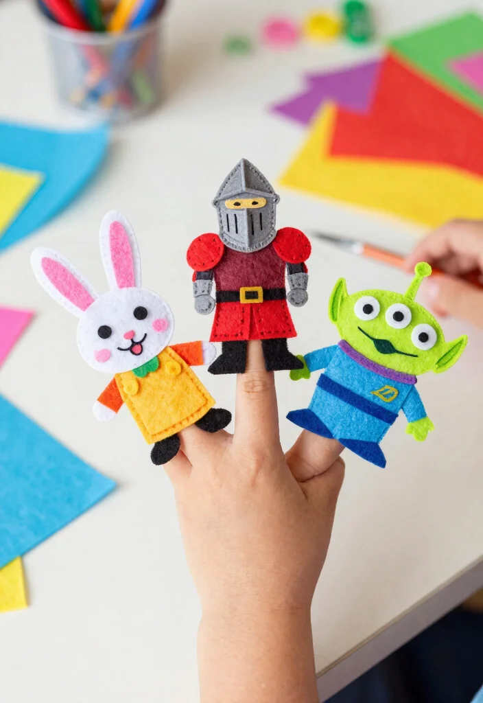 16 Fun Hand Puppets DIY Paper Crafts for Kids to Make at Home - 3. Finger Puppets: Easy and Interactive 1