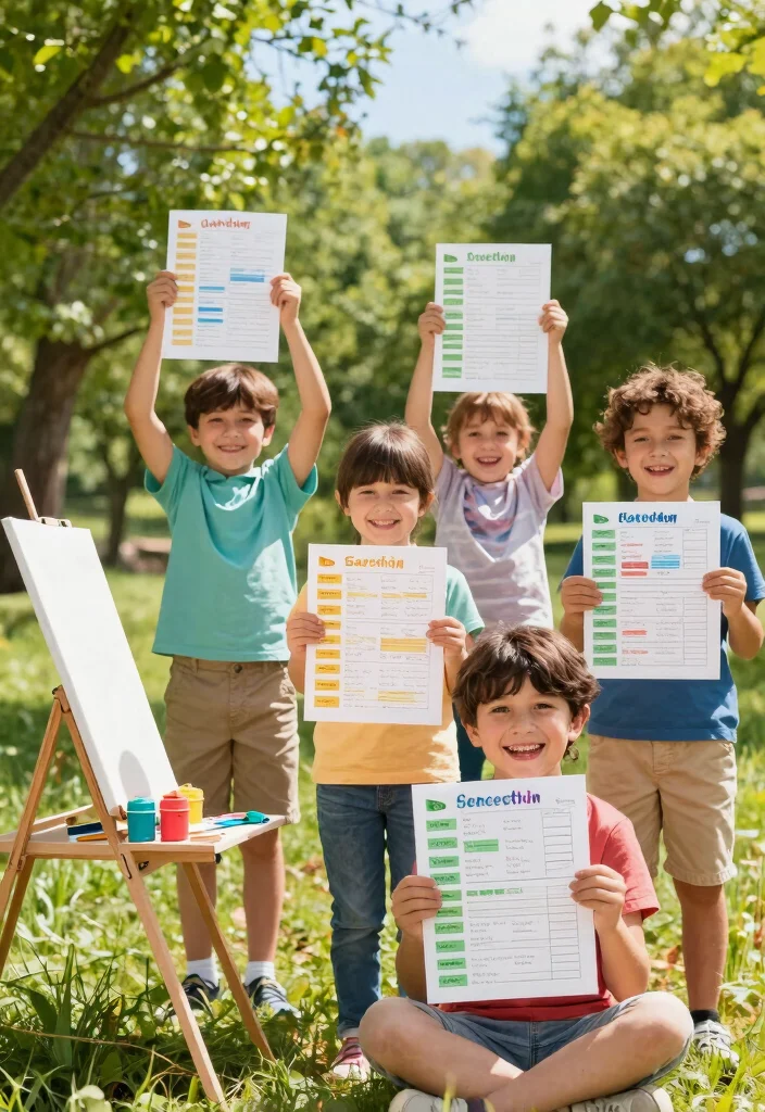 16 Fun Kids Finger Painting DIY Ideas for Creative and Messy Play - 14. Finger Paint Nature Scavenger Hunt 1