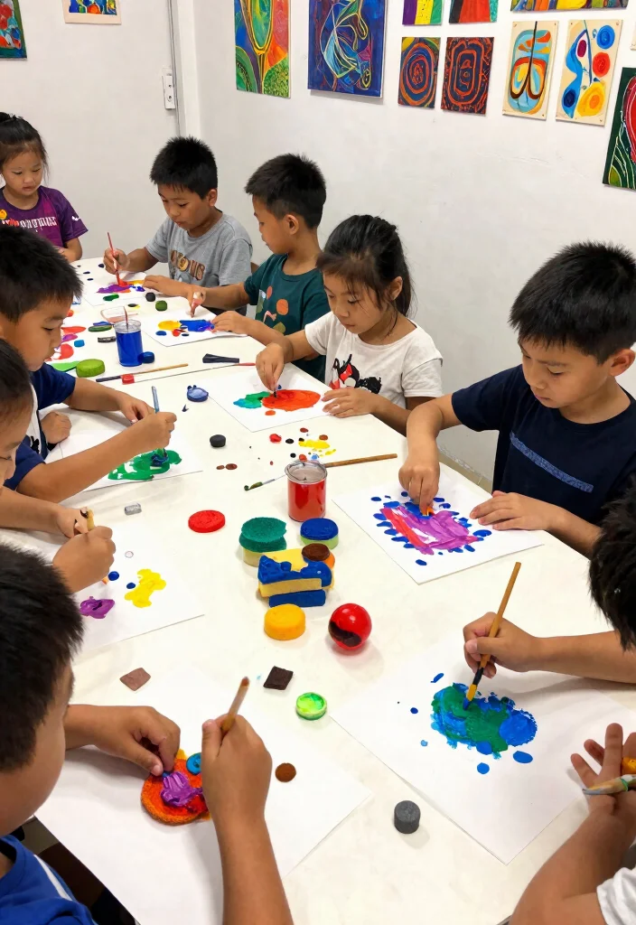 16 Fun Kids Finger Painting DIY Ideas for Creative and Messy Play - 15. Finger Painting with Found Objects 1