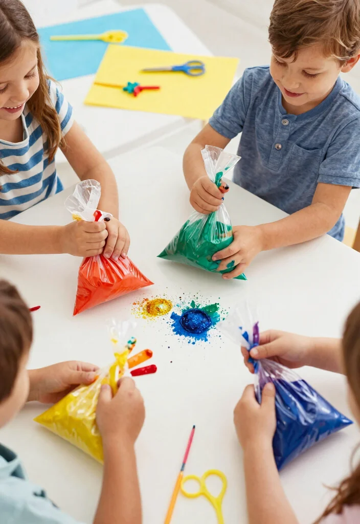 16 Fun Kids Finger Painting DIY Ideas for Creative and Messy Play - 3. Sensory Finger Paint Bags 1