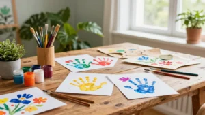 16 Sweet Kids Handprint Flower DIY Crafts for Gifts and Keepsakes