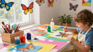 17 Beautiful DIY Butterfly Crafts for Kids with Paper and Paint