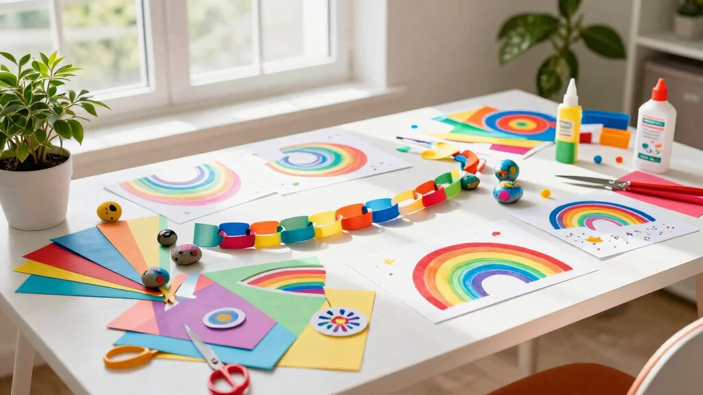 17 Easy Rainbow Crafts for Kids Using Paper and Simple Supplies