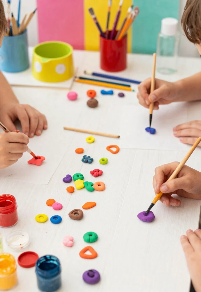 18 Creative Kids Necklace Crafts DIY Using Beads and Recycled Materials - 11. Clay Bead Necklace 1