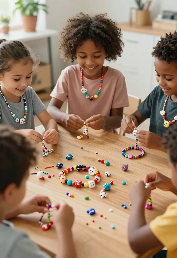 18 Creative Kids Necklace Crafts DIY Using Beads and Recycled Materials - 16. Beaded Animal Necklace 1