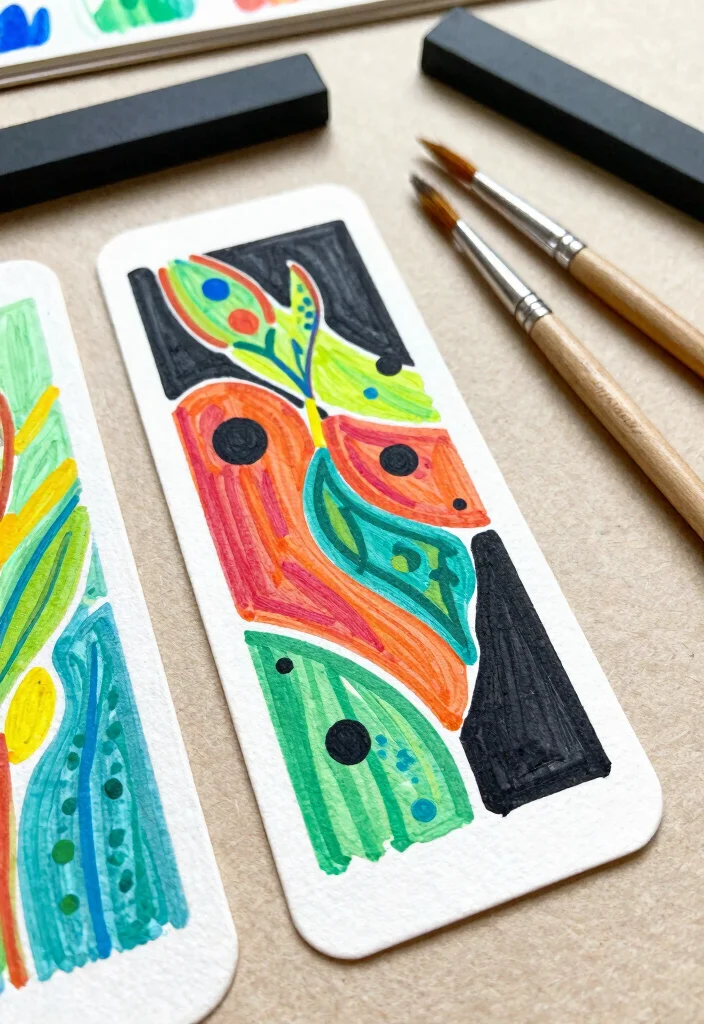 19 Cute DIY Valentine’s Bookmarks for Kids Using Paper and Markers - 13. Scratch Art Bookmarks 1