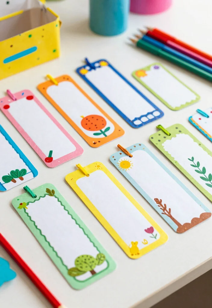 19 Cute DIY Valentine’s Bookmarks for Kids Using Paper and Markers - 15. Personalized Name Bookmarks 1