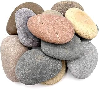 12 Extra-Large Rocks for Painting – Multi-Colored Craft Rock Painting St...
