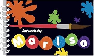 Paint Splats Art Journal for Kids | Custom Sketch Book for Kids | Monogr...