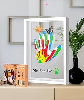 Family Handprint & Hand Casting Kit – DIY Craft Keepsake with Wooden Fra...