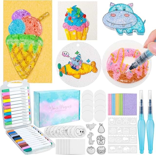 78 Pcs Magic 3D Foam Texture Painting Kit, Magic Puffy Paint Kit, Includ...