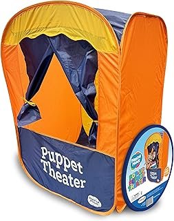 Puppet Theater - Portable Pop-Up Puppet Stage for Kids Ages 3-7, Theater...