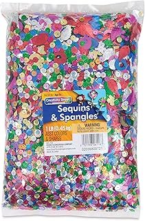 Sequins and Spangles Extra Large Bag - 1 lb - Assorted Colors and Styles