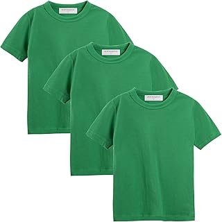 T-Shirt for Boys Short Sleeve Plain Cotton Classic Summer Casual Stripe