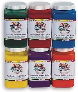 Color Splash! Washable Finger Paints (Set of 6)