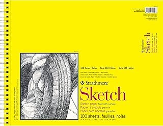 Strathmore 300 Series Sketch Pad, 14x17 inch, 100 Sheets, Top Wire - Art...