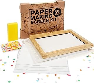 Waterproof Paper Making Screen Kit to Craft Your Own Handmade A4 Paper: ...