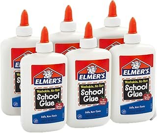 Elmer's Liquid School Glue Washable 7.6 oz Each 6 Count - Great for Maki...
