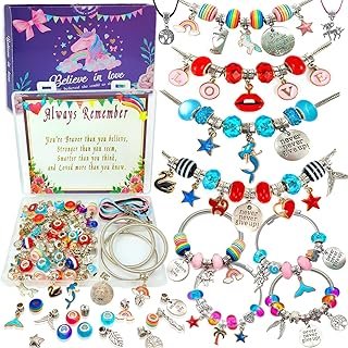 Charm Bracelet/Jewelry Making Kits for Kids Girls,Unicorn Birthday Gifts...