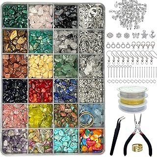 Xmada Jewelry Making Supplies Kit - 1587 PCS Beads, Crystal Beads, Jewel...