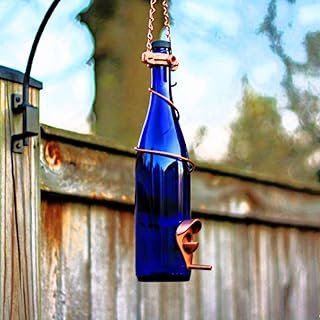 Blue Ridge Mountain Wine Bottle Feeder, Backyard & Garden Decor, Hanging...