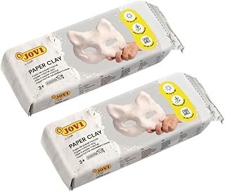 Jovi - PatMaché Ready-to-Use Air-Hardening Paper Mache Clay, 2 Bars 1.5 ...