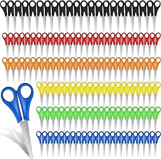 120 Pcs Kids Scissors, 5'' Blunt Tip Safety Scissors, Stainless Steel, P...