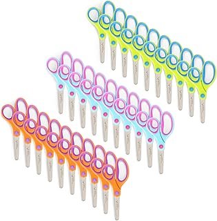 Blue Summit Supplies 30 Pack Kids Scissors Bulk with Comfort Grip, Bulk ...