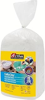 Activa CelluClay Instant Paper Mâché, White, 4lb (1.8kg) Sculpting & Tex...
