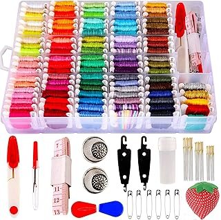 200pcs+ Embroidery Floss kit, Friendship Bracelet String Kit with Organi...