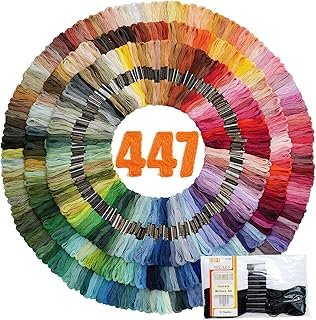 447 Colors Embroidery Floss Complete Set, Friendship Bracelet String, 8....
