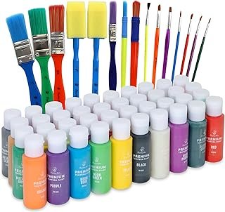 Kids Tempera Paint Set | Value Pack Includes 40 Washable Non-Toxic Color...