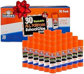 Elmer's All Purpose School Glue Sticks, Washable, 22 Grams, 30 Count - A...