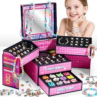 BLmukce Charm Bracelet Making Kit for Girls Ages 8-12, DIY Jewelry Makin...