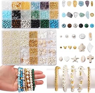 2100Pcs Jewelry Making Kit for Adults Women with Pearl Bead Crystal Bead...