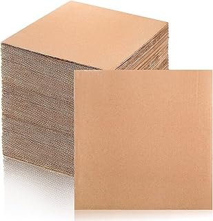 Hacaroa 50 Pack Corrugated Cardboard Sheets 2mm Thick, 12