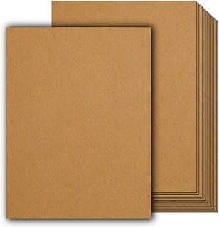 COLOURFUL US Heavyweight Brown Kraft Cardstock, 100 Sheets 300 GSM (110 ...