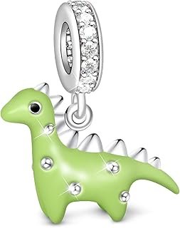 GNOCE Sterling Silver Dinosaur Pendant Charm Fit Bracelet/Necklace for W...